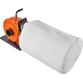 Vevor støvopsamler, 1HP 460 CFM luftstrøm, rullende støvopsamler med 21 gallon støvopsamlingspose, 2,5 mikron posefiltrering, industriværksted Mobil træstøvbeholder med håndtag og hjul