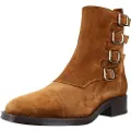 Alpe Alpetil kvinder. 232211 Brune Couture ankelstøvler i læder (37), 3-5 cm, Ruskind, Lynlås, Casual