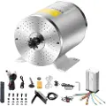 Vevor 1800W elektrisk børsteløs DC-motorsæt - 48V 4500 o/min motor med opgraderet hastighedsregulator, fodpedal og gashåndtag til gokarts, elcykel, motorcykel, scooter