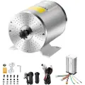 Vevor 1800W elektrisk børsteløs DC-motorsæt - 48V 4500 o/min motor med opgraderet hastighedsregulator, gashåndtagssæt til gokarts, elcykel, motorcykel, scooter