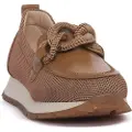Hispanitas Hispanitastil kvinder. HV254065 Brune Kansas-mokkasiner i læder (38), Fast, 1-3 cm, Ingen, Casual
