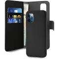 Teknikproffset 2-i-1 iPhone 12 Pro Max Magnetisk Pung Taske - Sort