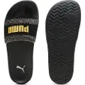 Puma Leadcat 2.0 Animal Flair Slides Women, Shoes, Black/Gold, 40.5