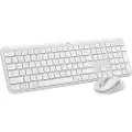Logitech Signature Slim Combo MK950 - Off-White - Tastatur & Mus sæt - Nordisk - Hvid