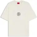 Hugo Boss HUGOtil mænd. 50542366 Dwresto T-shirt off-white (S), Hvid, Casual, Bomuld, Korte ærmer