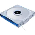 Lian Li UNI FAN TL-LCD Wireless Reverse 140 White - Kabinet køler - 140mm - Hvid med RGB - 30 dBA