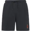 Nike NikeCourt Heritage Dri-FIT-tennisshorts i fleece til mænd - sort