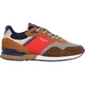 Pepe Jeans Pepe Jeanstil mænd. PMS400012 Brune London Mood-sneakers i læder (43), Fast, Blonder, Casual