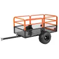 Vevor Havetrailer, 28 Cu. ft. &amp; 800 kg, ATV UTV-trailer, Træk bag ståltiptrailere, Aftageligt bagpanel, Kraftige trækbaghavetrailere til plæneklipper, traktor, haveaffald