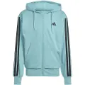 Adidas Essentials 3 Stripes French Terry Sweatshirt Med Lynlås