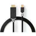 Nedis Guld Ccbp37604at20 Mini Displayport-kabel Dp 1.4 Mini Dp M-hdmi-stik 48 Gbps Belagt 2 M