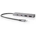 Nedis Uhubu3450at Usb-hub Usb-c 3.2 Gen 2 M-2x Usb-a/2x Usb-c H 4-port Usb-drevet 10 Gbps