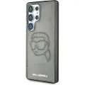 Karl Lagerfeld Samsung Galaxy S25 Ultra Karl Lagerfeld Rhinestones Karl Head Logo Cover - Sort
