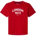 Pepe Jeans Pepe Jeanstil drenge. PB503982 Dylan T-shirt rød (16años= 176cm), Casual, Bomuld, Korte ærmer, børnetøj