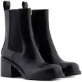 Armani Exchange AIX Armani Exchangetil kvinder. XW001643AF17474UC001 Chelsea ankelstøvler sort (36), 3-5 cm, Lynlås, Casual