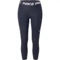 Nike Korte Nike Pro-leggings med mellemhøj talje og meshpanel til kvinder - sort
