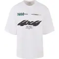 Mister tee Motorsport Heavy Oversize Sleeve T-shirt Med Korte ærmer