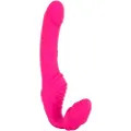 Strapless Strap-On Double2Teaser - strapløs strap-on vibrator (pink)