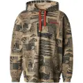 Scotch & Soda Loose Fit Overdyed All Over Printed Hættetrøje