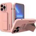 Wozinsky Kickstand iPhone 13 Mini Silikone Cover - Pink