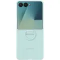 Samsung Galaxy Z Flip7 Silikone Cover med Ring EF-PF766TMEGWW - Lys cyan