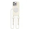 TechProtection bagcover med MagSafe og bærestrop til iPhone 16 Pro - Beige