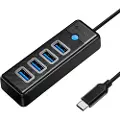 ORICO HUB USB-C til 4x USB 3.0 5Gbps 0,15m Sort