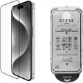 GUESS iPhone 16 Pro Max Guess 2.5D Skærmbeskyttelse Hærdet Glas - 9H - sort kant