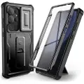 Tech-Protect Samsung Galaxy S25 Ultra Tech-Protect Kevlar Cam+ Cover - skærmbeskyttelse, kamerabeskyttelse, kickstand - sort