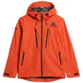 Superdry Superdrytil mænd. M5012249A Vandtæt jakke orange (M), Casual, Polyester