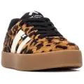 Xti Kidstil kvinder/piger. 15136010-LEOPARDO Træningssko 151360 brun (35), Fast, Blonder, Casual, Dyreprint, børnetøj