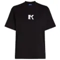 Karl Lagerfeld Karl Lagerfeldtil mænd. A3M17057 T-shirt med logo, sort (M), Casual, Bomuld, Korte ærmer