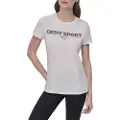DKNY Sport Rhinestone Logo T-shirt Med Korte ærmer
