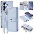 DUX Samsung Galaxy S25 Dux Ducis Lawa Wallet læderetui m. magnetisk cover - babyblå