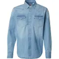 Levi's Levi'stil mænd. 85744-0047 Barstow standard fit skjorte blå (S), Casual, Bomuld, Lange ærmer