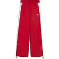 Puma T7 Relaxed Woven Track Pants Women, Clothing, Red, M