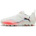 Puma FUTURE 8 MATCH MG Laceless Football Boots Youth, Shoes, White/Black/Glowing Red, 31