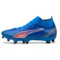 Puma ULTRA 6 MATCH+ FG/AG Football Boots Women, Shoes, Ultra Blue/White/Glowing Red, 38