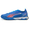 Puma ULTRA 6 PRO CAGE TT Football Boots Unisex, Shoes, Ultra Blue/White/Glowing Red, 44