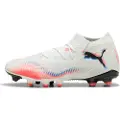 Puma FUTURE 8 MATCH FG/AG Football Boots Women, Shoes, White/Black/Glowing Red, 39