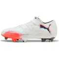 Puma FUTURE 8 ULTIMATE FG Low Football Boots Unisex, Shoes, White/Black/Glowing Red, 44.5