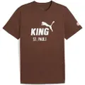 Puma FC St. Pauli KING Logo Tee Men, Sport, Espresso Brown/White, XXL