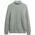 Superdry Superdrytil mænd. M6110673A Jacob jumper grå (XXL), Casual, Bomuld