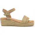 Mustang Mustangtil kvinder. 59906 Sandaler Lita guld (37), Guldfarvet, 3-5 cm, Spænder, Casual