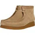 Clarks Clarkstil kvinder. 26174744 Wallabee ankelstøvler i brunt læder (37), Fast, Blonder, Casual
