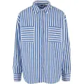 Urban Classics Striped Relaxed Skjorte Med Lange ærmer