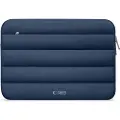 Tech-Protect Blødt plyset laptop-etui 15-16 - Marineblå
