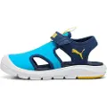 Puma Fun Racer Sandals Kids, Shoes, Speed Blue/Pelé Yellow, 33