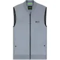 Hugo Boss BOSStil mænd. 50541301 Vesten Gridlyte grå (M), Casual, Polyester