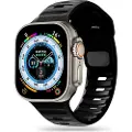 Tech-Protect Apple Watch Series Ultra 3/2/Ultra/11/10/9/8/SE 3/(2022)/7/SE/6/5/4/3/2/1 Tech-Protect IconBand Line Silikonerem - 49mm/46mm/45mm/44mm/42mm - Sort